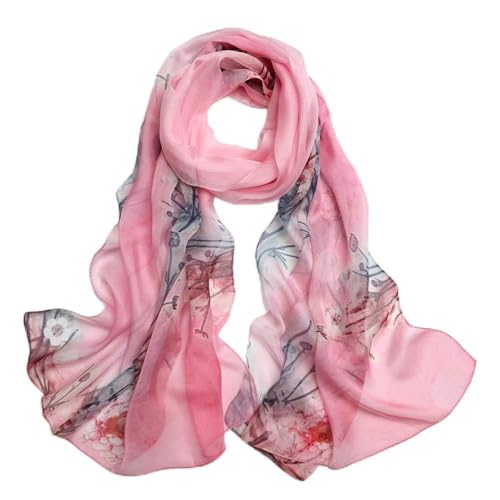 Foulard en soie femmes WLLLO protégez votre cou avec un grand châle en soie