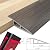 Door-Threshold-Ramp Floor-Transition-Strip 36 inch, Threshold 3/4''~4/5'', Thresholds for Doorways, Wheelchair Ramp Edge-Reducer for Door/Floor (Wood Grain Gray, 36 in)