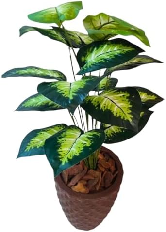 Planta Comigo Ninguém Pode Arranjo Artificial + Vaso Grande