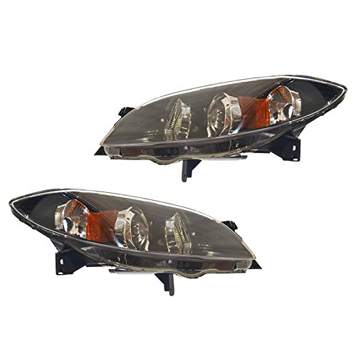Image of TRQ Headlight Assembly Set MA2518108 MA2519108 Compatible with 2004-2009 Mazda 3