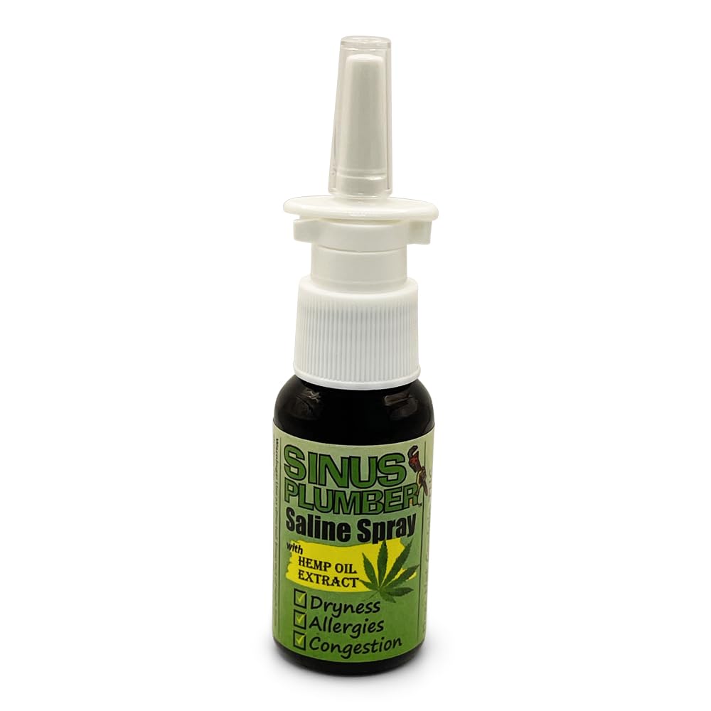 Sinus Plumber Sea Salt Nasal Spray with Hemp Oil Extract, Relieves Congestion, Allergies, Dryness, 1 fl oz — Amazon image 5