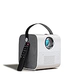 CYLZRCl Tragbarer Projektor, 200 Zoll Großbildkino, WiFi-Android Projektor, 800 Lichtquellenhelligkeit, LED Projektor Für Full HD 1080P, 3D Video Beamer Heimkino (Color : Base)