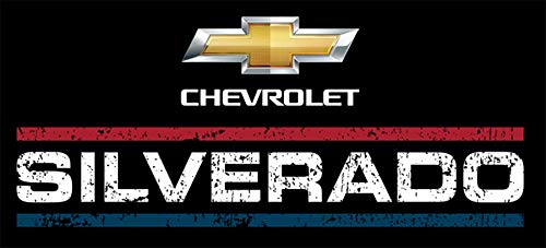 JH DESIGN GROUP Men's Chevy Silverado Distressed Red White & Blue Logo T-Shirt2