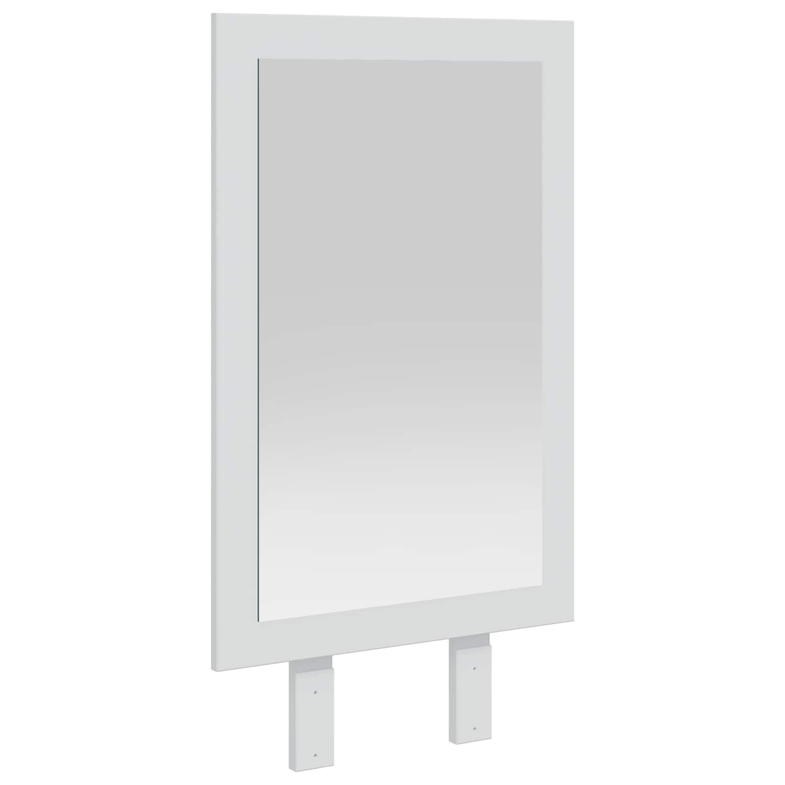 Set Tavolo da Trucco FAUSKE bianco con specchio e sgabello, 76 x 50 x 143 cm, mobiletto con cassetti e portaoggetti, organizzatore compatto per camera da letto e spogliatoio
