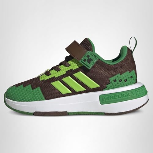 adidas Unisex-Kids Minecraft Pro El C, Auburn/Semi Solar Green/White, 3