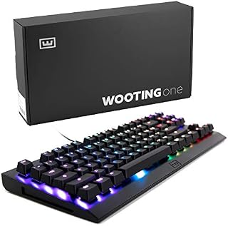 WOOTING ONE Linea‍‍‍r55 Red‍‍ Analog RGB TKL Mechanical Gaming Keyboard: Pressure Sensitive, Adjustable