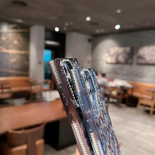 Étui Samsung Galaxy S25 Plus noir en silicone antichoc à paillettes