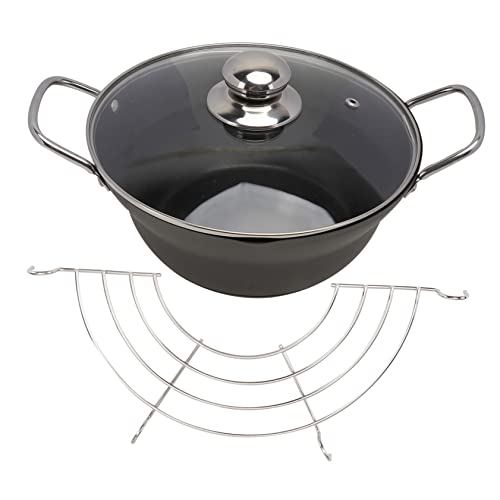 Cabilock Einfaches Ablassen Des Öls Frittiertopf Bratpfannen-set Antihaftbeschichtete Mini-fritteuse Geeignet Für Familiencamping