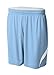 A4 Mens Double Double Short, XL, Lt Blue/White