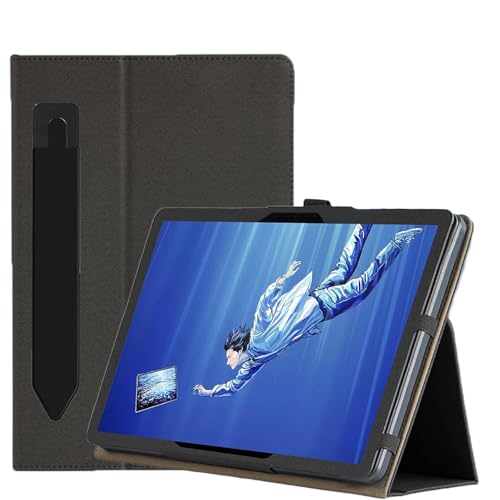 Tablet Case with WACOM MovinkPad Pro 14, Auto Sleep/Wake, Protective Sleeve Tablet Cover with Pen Holder to Securely Store Stylus, Stand Function, Handheld Band, Shock Resistant（Black ）