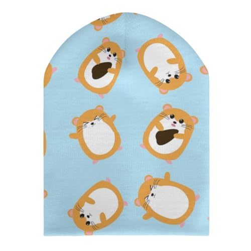 Cute Cartoon Guinea Pig Pattern Kids Beanie Hat for for Girls Boys Children Cap Winter Knitted Chemo Cancer Headwear Accessories Gifts Decoration Black3