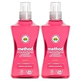 Method Concentrated Laundry Detergent, Washing Liquid Fresh Peony Blush Scent, 2 x 39 Washes,​ 2 x 1.56L