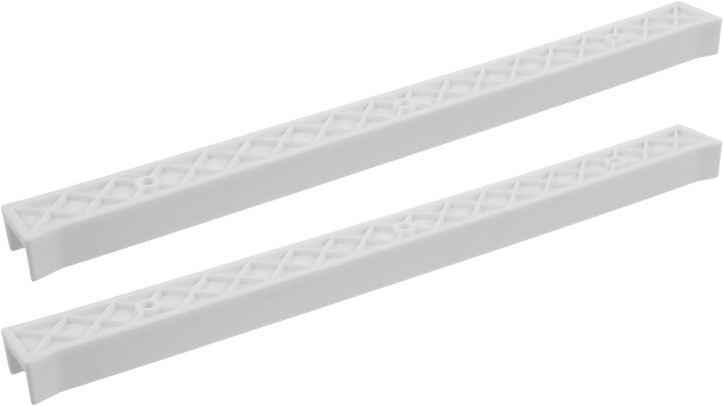 SEWACC White Plastic Drawer Slides Replacement with Antislip Stability and Organization Features, Full Extension Drawer Glides for Office and School Cabinets, Stylish Modern Design