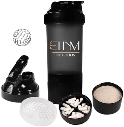 Coqueteleira Shaker Academia 500ml Whey Compartimentos Suplemento...