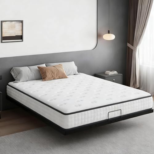 DEWINNER Matelas 160x200 en Mousse 22 cm et Mousse A Mémoire |Haute Resilience Ultra Respirante | réversible à Deux Faces entièrement utilisables (Matelas en Mousse 22cm, 160x200cm)