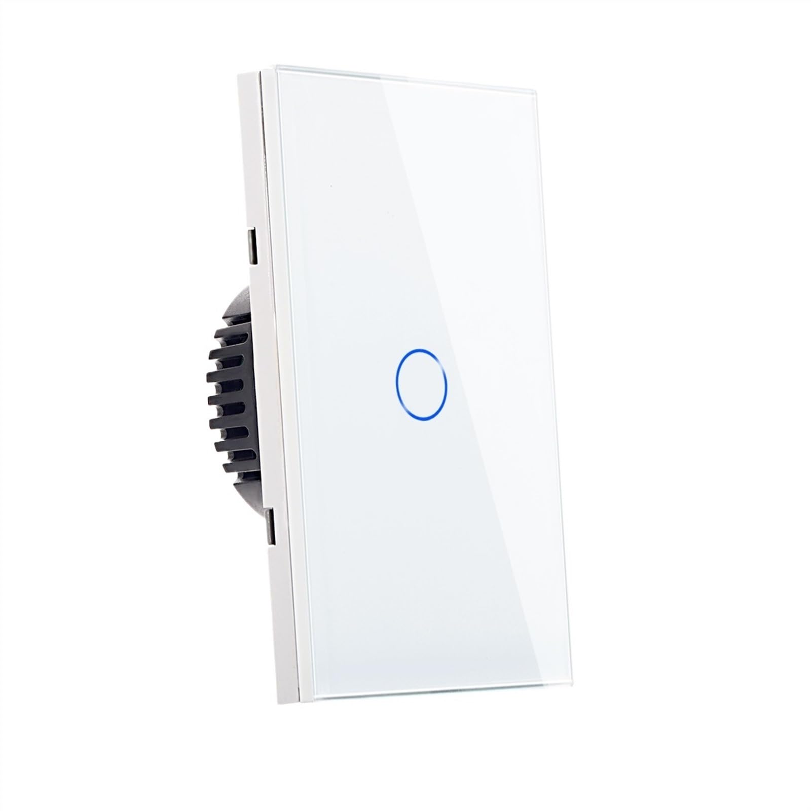 Interruptor de luz de pared,Interruptor de luz dom Bingoelec-interruptor de luz de pared táctil estándar de EE. UU., pantalla táctil de cristal de lujo, sin WiFi, no es un interruptor inteligente(Blac