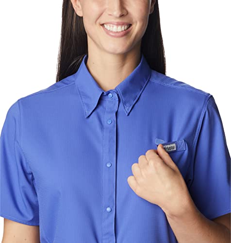 Columbia Women's Tamiami Ii Short Sleeve Shirt, Violet Sea, X-Large #TOP3
