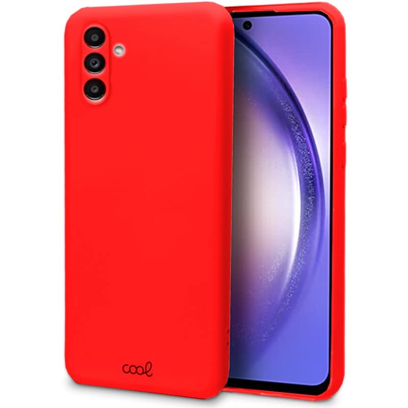 Coque Samsung A54 5G rouge antichoc en silicone pour Galaxy A546