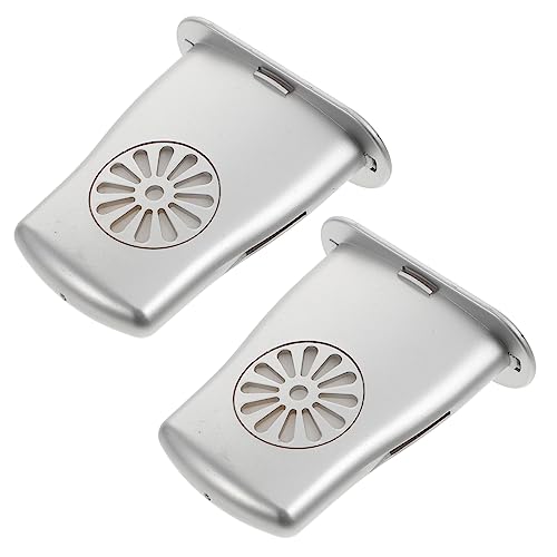 UPKOCH 2個 ギター加湿器 音 ギター除湿機 ギターポリッシュ チューナー ヒュミドール ギターバッグ 楽器加湿器 ギターパネル加湿器 サウンドホール湿潤剤 プラスチック Silver