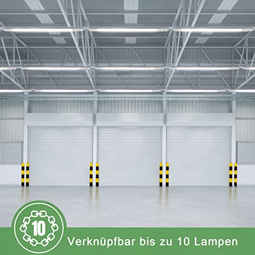 TONFFI LED Feuchtraumleuchte 115CM, 36W 4100LM LED Röhre, Reihenschaltung, Neutralweiß, IP65 Wasserfest Feuchtraumlampe… – Bild 4