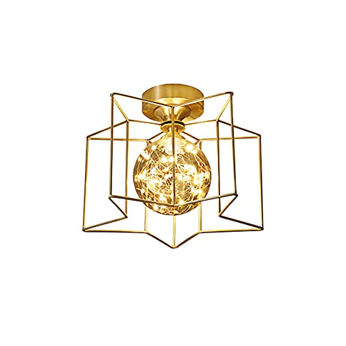 Suspension de cuisine en verre transparent et cuivre pour illuminer vos dîners