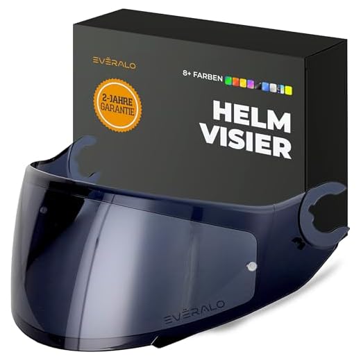 Everalo Visier Kompatibel Mit Shark Spartan - Spartan 1.2 - Skwal - Skwal 2 - D Skwal - D Skwal 2 - Vz160 - Vz165 - Pinlock Ready Helmvisier (Dark Schwarz)