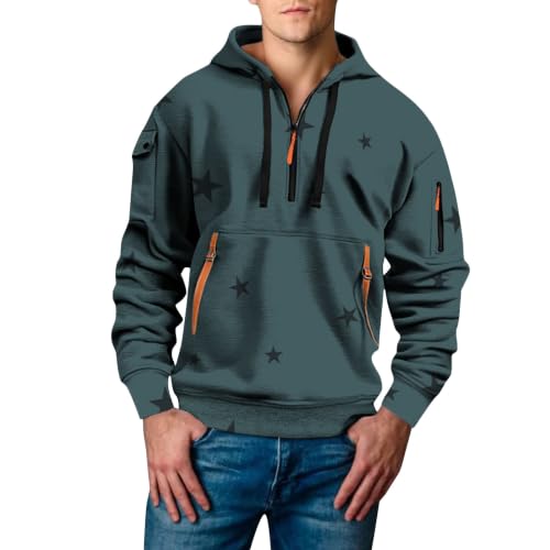 Sudadera de hombre ligera evita el sudor jersey oversize cómodo que no pesa con capucha