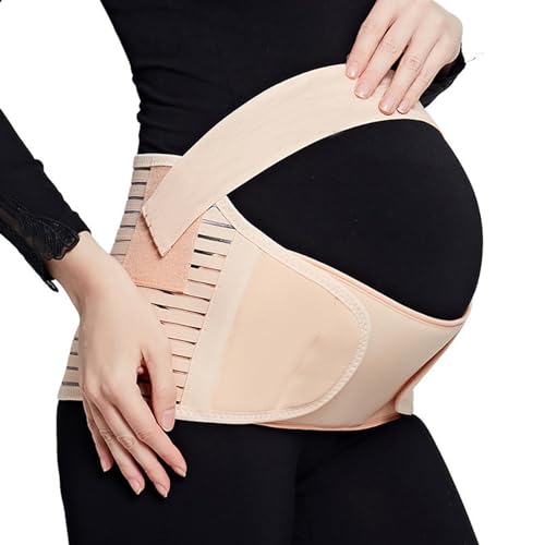 Cinturon Embarazada Cinturon Care de Maternidad Ayuda con el Dolor de Espalda y Cadera Faja Embarazo para Espalda,Pelvis,Caderas,Abdominals,Disfunción el Pubis de la Sínfisis,Ciática(color desnudo)