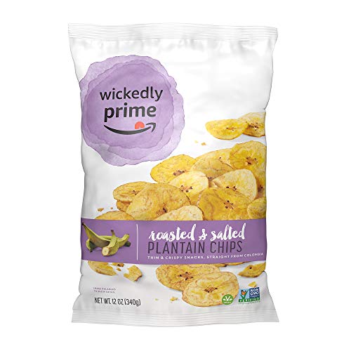 Wickedly Prime Plantain Chips, Roasted & Salted, 12 Ounce (Pack Of 4) #TOP1