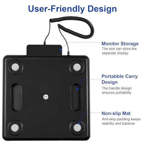 digital shipping postal scale 440lb05oz accuracy lightweight carbon fibre commercial weight scale for package small business mail warehouse home luggage batteryampcharging cable included
