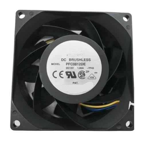 Ventilateur de refroidissement 8038 PFC0812DE 12V 3.30A à 4 fils pour boîtier