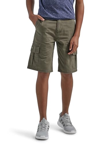 Wrangler Authentics boys Classic Cargo SHORTS, Olive, 14 US