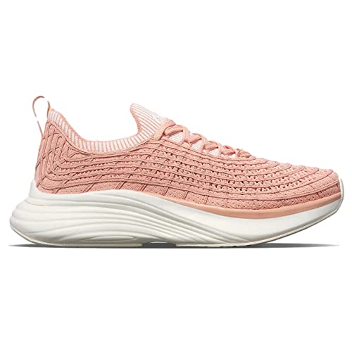 APL: Athletic Propulsion Labs Women's Techloom Zipline Sneakers, Blush/Ivory/Ribbed, 8.5
