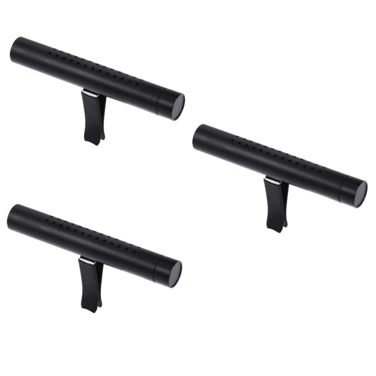 iplusmile 3pezzi Diffusore Di Per Auto Silicone Con Clip Per Ventilazione Profumo Per Auto Con Bastoncino Di Ricambio Design Elegante e Funzione Per Eliminare Odori Sgradevoli Nero