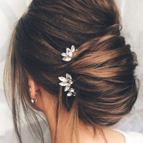Rhinestone Wedding Hair Pins Decorative for Women