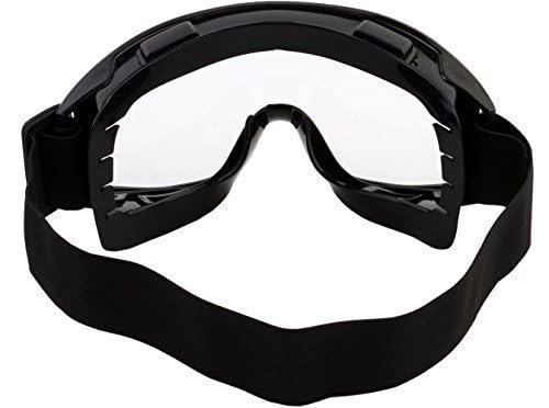 RP MALL Motorcycle Goggles Motocross Goggles Dirt Bike Goggles ATV/Dirt Bike Racing Transparent Goggles with Adjustable Strap (Black)-image-9