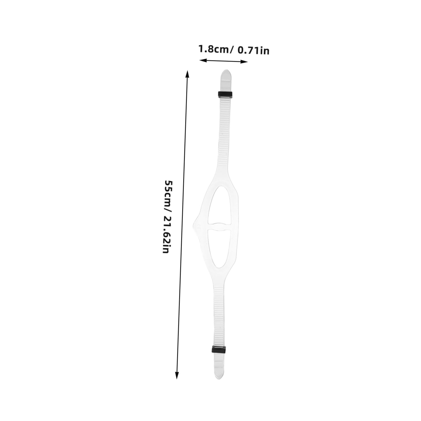 VICASKY 2pcs Scuba Mask Head Strap: Silicone Replacement Strap Diving Mask Swim Goggles Band Universal for All Head Sizes