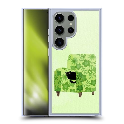 Coque antichoc Samsung S24 Ultra MagSafe Planet Cat vert poire souple