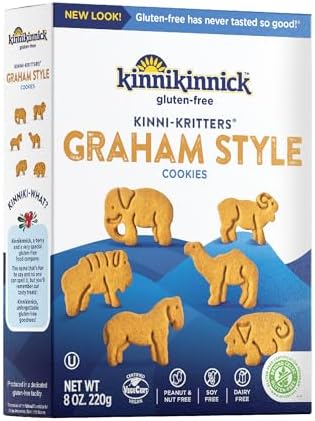 Kinnikinnick Gluten Free KinniKritters Graham Animal Cookies, 8 oz