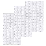 ANCLLO 150Pcs 20mm Transparenter Kitt Traceless Abnehmbarer Sticky Kitt Doppelseitiger Klebstoff Runder Kitt Mehrzweckband Matte für Holz Glas Metall Kunststoff