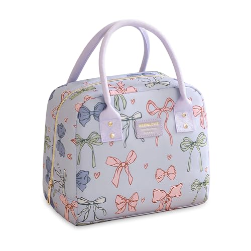 JINSI Insulated Lunch Bag for Women with Large Capacity (Blue)