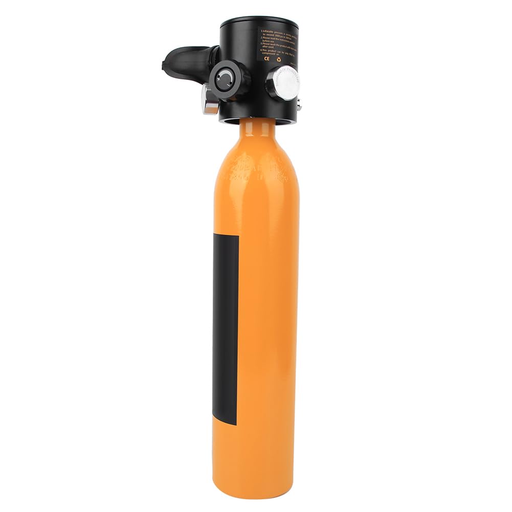 RESPIRATORE DA IMMERSIONE CON BOMBOLETTA DI OSSIGENO PER SUBACQUEI PROFESSIONISTI, CAPACITÀ 0,7 L, COLORE VERDE