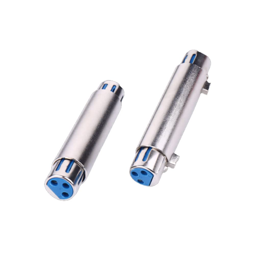Adattatore XLR Femmina-Femmina 3 Pin - Confezione Da 2 Per Microfoni E Apparecchi Audio
