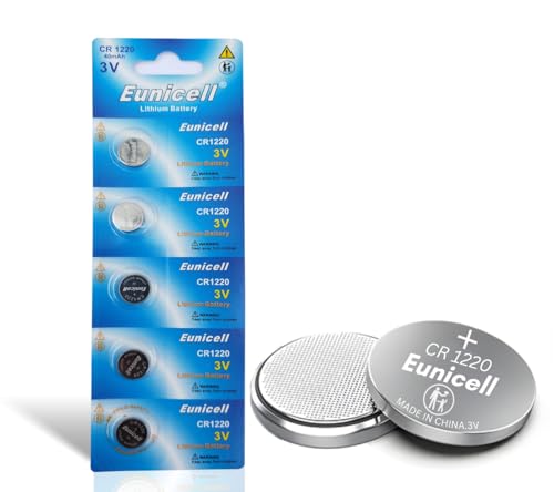 10 x CR1220 Eunicell 3V Lithium Coin Cell Button Batteries For Apple Airtags, Key Fobs, Home Devices, Fitness and Medical Accessories