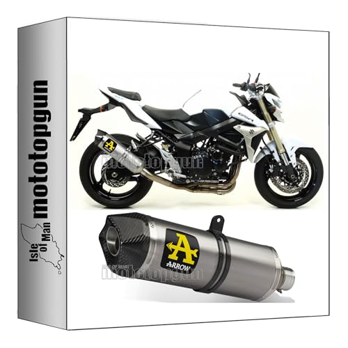 Arrow 71776AK pot echappement Suzuki GSR 750 homologue en aluminium et embout carbone