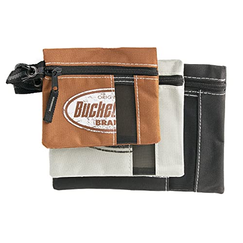 Bucket Boss 3 Poly Zipper Bags In Brown Grey And Black, 25200 #TOP4