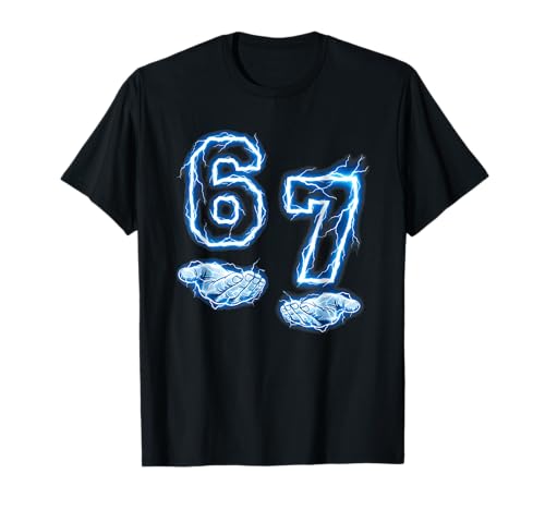 Six Seven 67 Meme - Funny Gen Alpha 6 7 T-Shirt