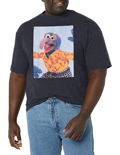 Disney Men's Gonzo Meme T-Shirt, Navy Blue Heather, XL Big Tall