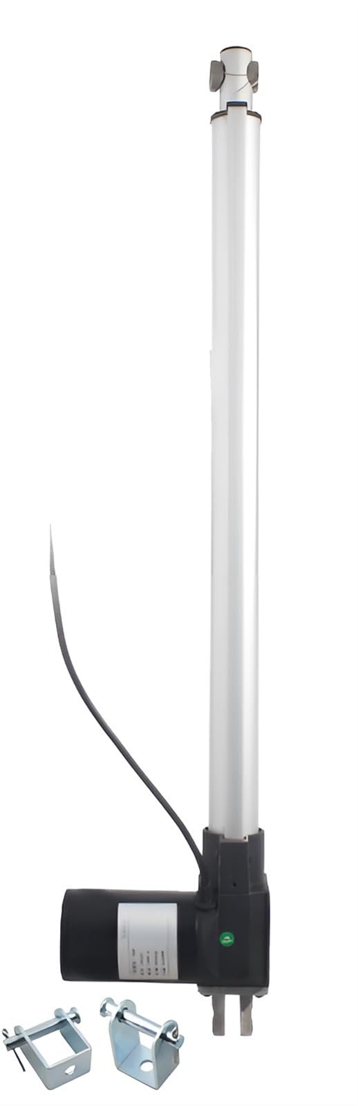 Alloggiamento in Metallo Forza 500-6000n Attuatore Lineare, 12v/24v, Corsa 30-600 mm, Asta di Spinta Attuatore per Porte a Rotolamento/Tende Elettriche/Pompa Acqua Controllo/Indietro (Color : 25mm/S-