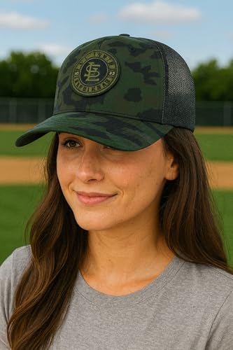 Gorra Trucker St. Louis Baseball Camo Negra Ajustable miniatura 4